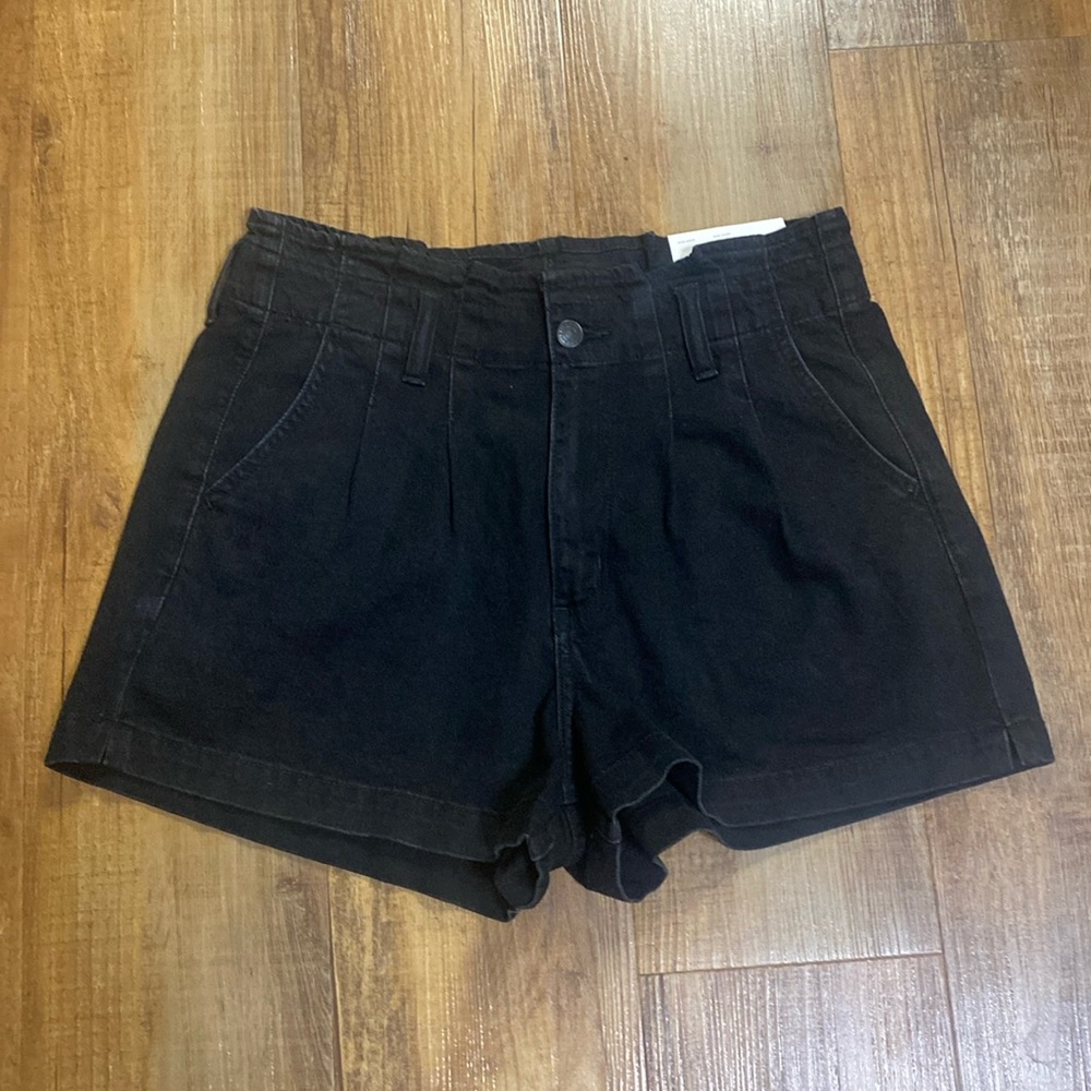 Black High-Rise Women's Shorts